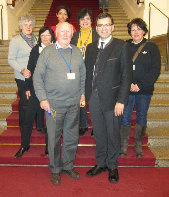 Schulweghelfer aus Freising besuchen den Bayerischen Landtag