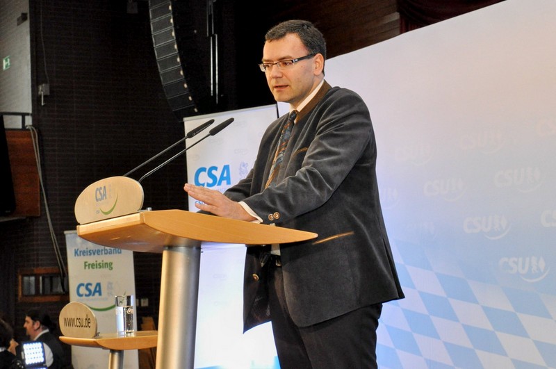 Horst Seehofer beim Maiempfang 2013 der CSA in Moosburg