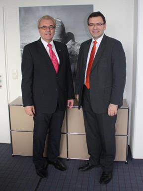 Gedankenaustausch mit dem Präsidenten des BLSV