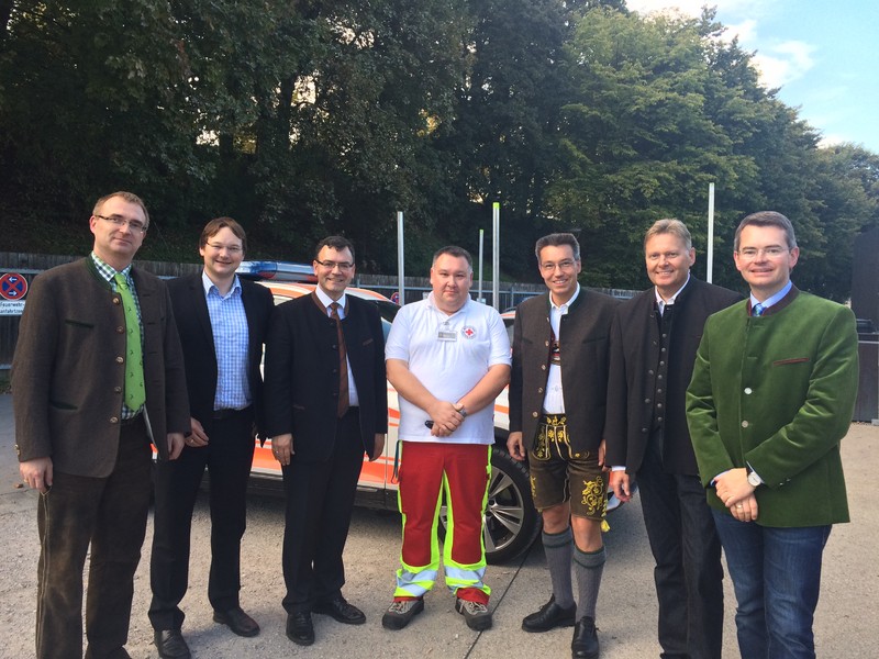 Besuch auf der Wiesn-Wache