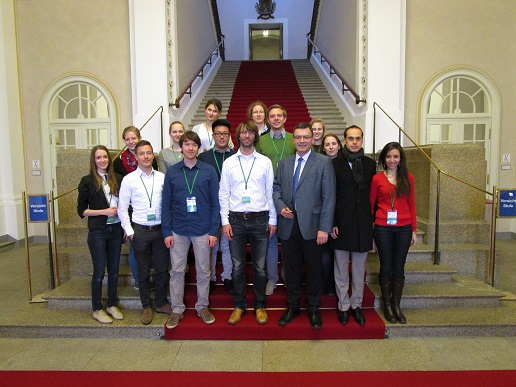 Besuch einer Gruppe Stipendiaten der e-fellows im Bayerischen Landtag