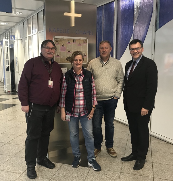 Besuch bei der katholischen Flughafenseelsorge