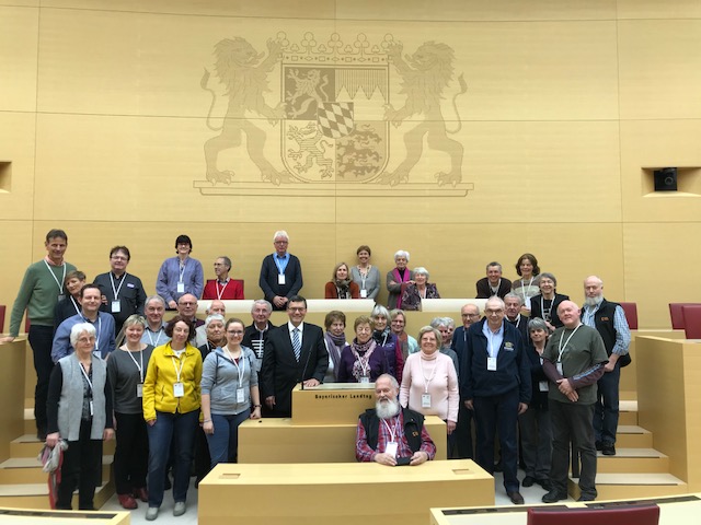 Besuch der Kolpingsfamilie Freising im Bayerischen Landtag