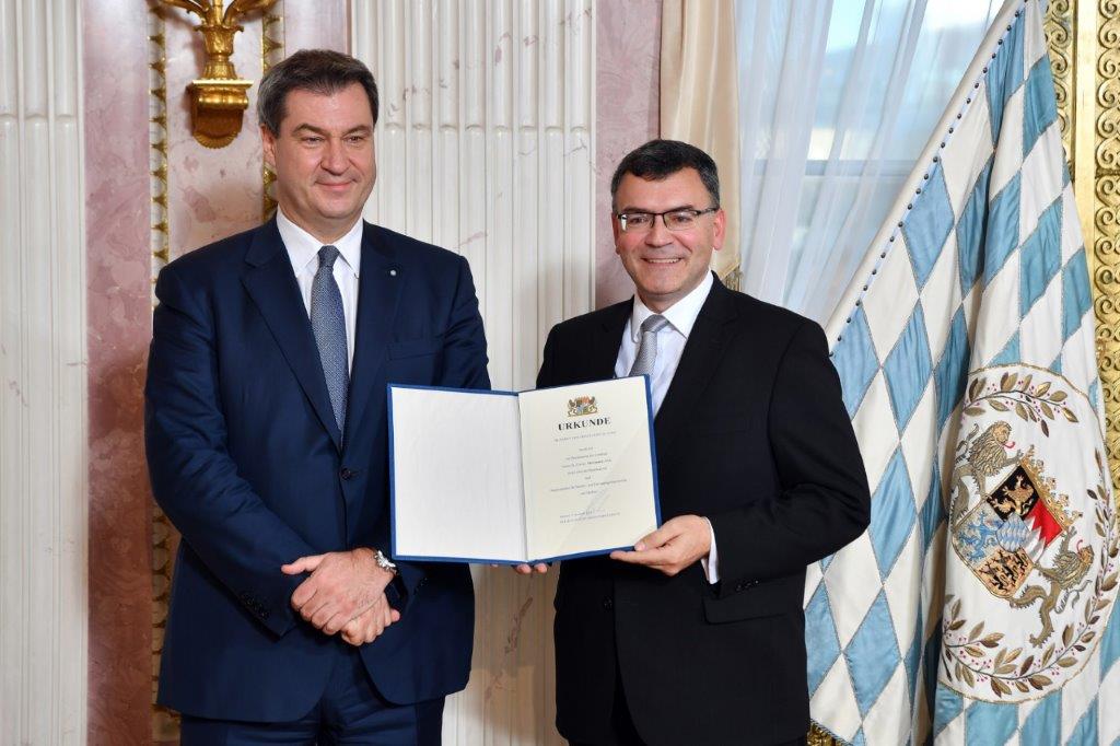 Berufung in das Kabinett von Ministerpräsident Dr. Markus Söder