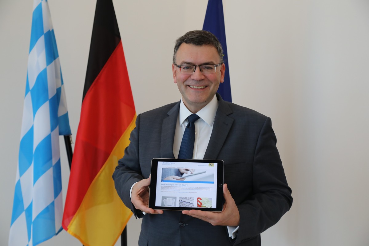 Bayern setzt einen weiteren Meilenstein bei der elektronischen Verkündung amtlicher Dokumente