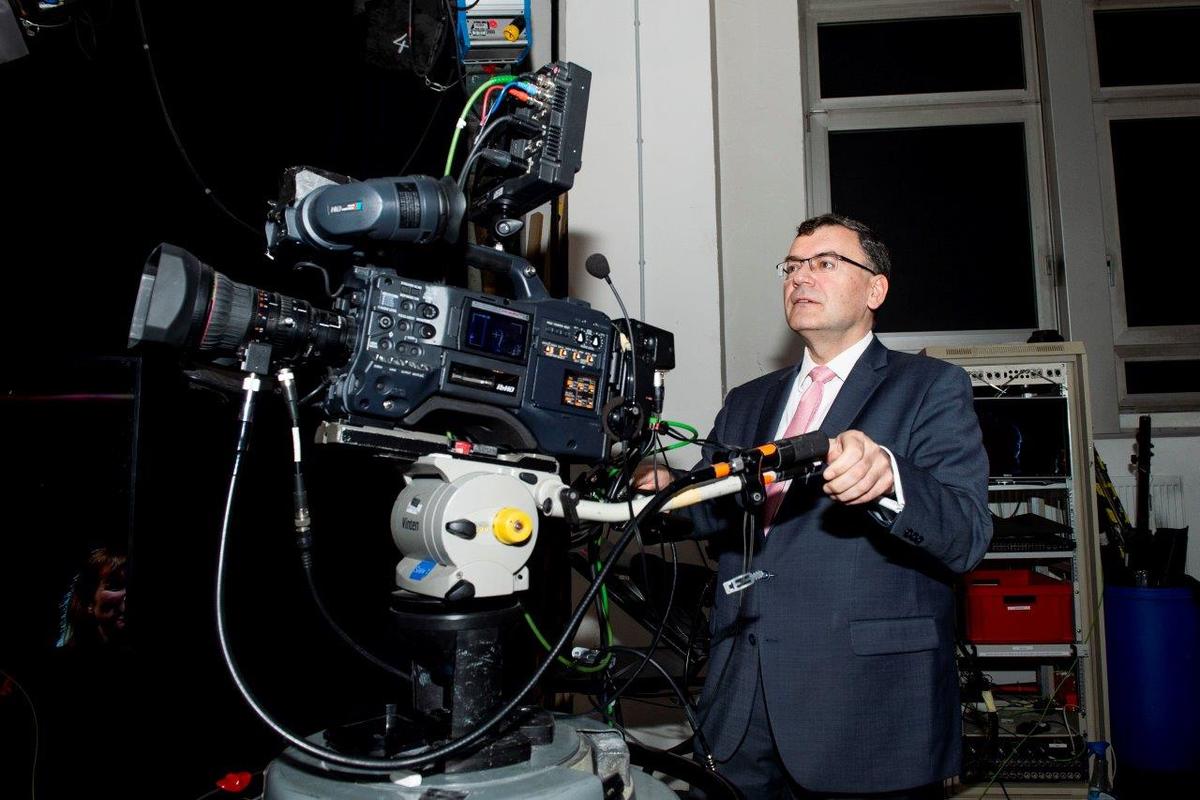 Besuch im Medienzentrum in der Rosenheimer Straße