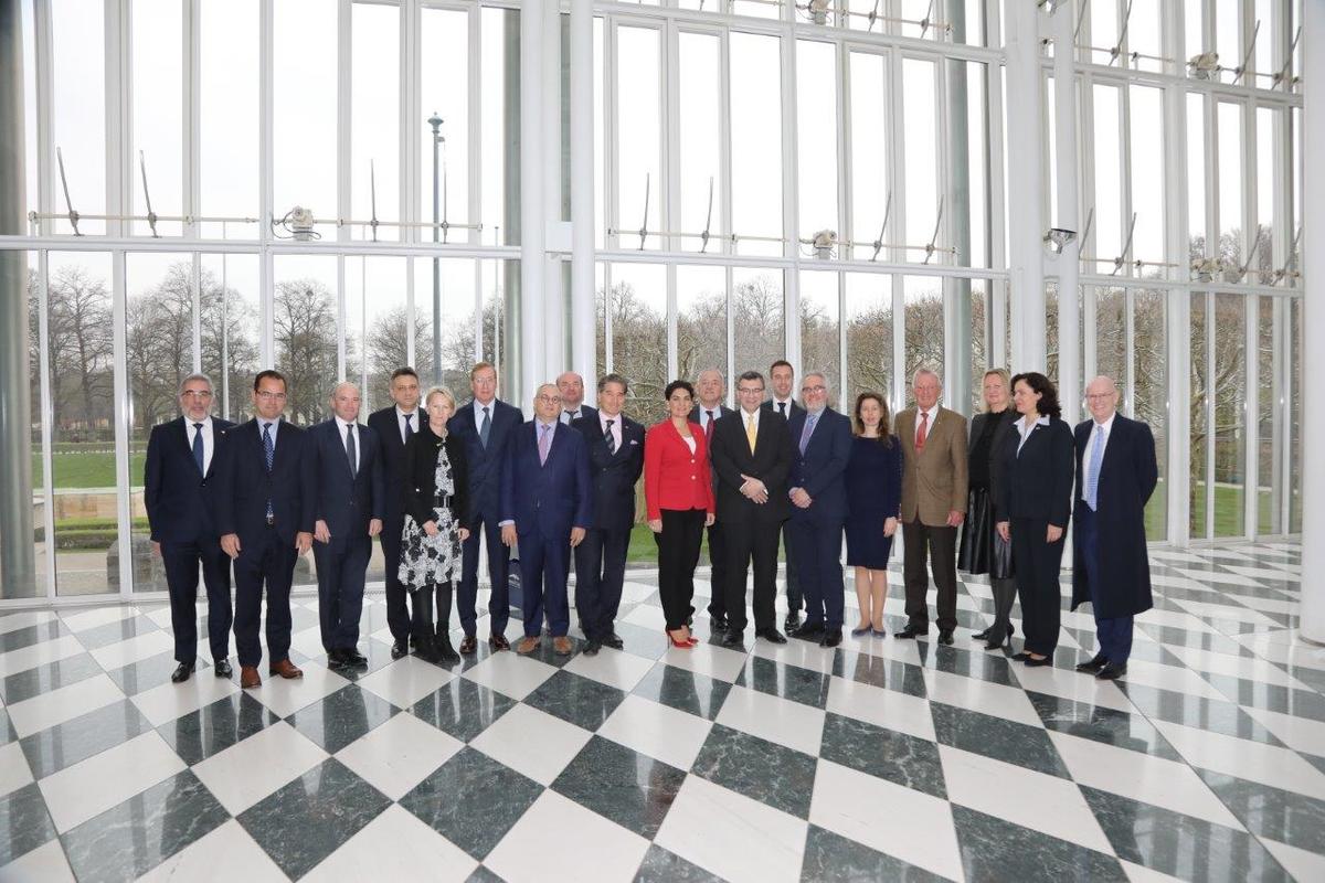 Arbeitsfrühstück mit Diplomaten der EU-Mitgliedsstaaten
