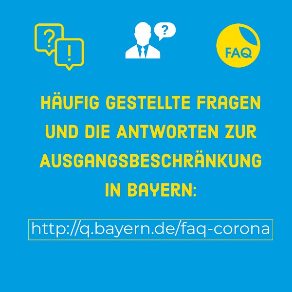 Ausgangsbeschränkungen in Bayern Ausgangsbeschränkungen in Bayern