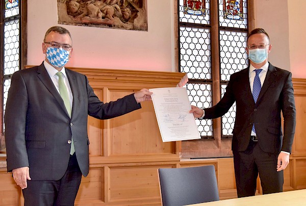 Gespräch mit dem ungarischen Außenminister Péter Szijjártó Gespräch mit dem ungarischen Außenminister Péter Szijjártó