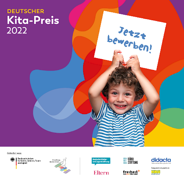 Ab sofort Bewerbung um den Deutschen Kita-Preis 2022 einreichen! Ab sofort Bewerbung um den Deutschen Kita-Preis 2022 einreichen!