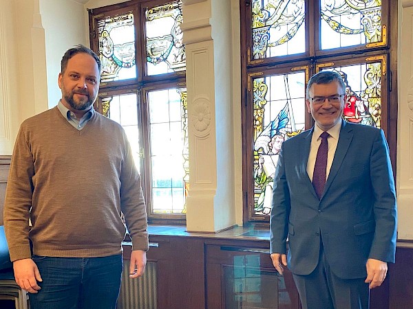 Gespräch mit Oberbürgermeister Tobias Eschenbacher in Freising Gespräch mit Oberbürgermeister Tobias Eschenbacher in Freising