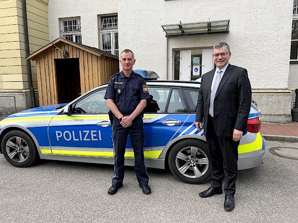 Antrittsbesuch beim neuen Leiter der Polizeiinspektion Freising Antrittsbesuch beim neuen Leiter der Polizeiinspektion Freising