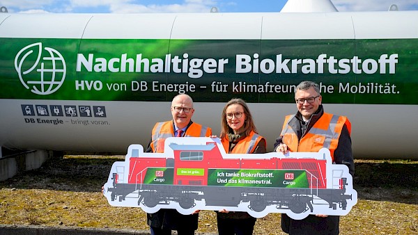 Eröffnung einer HVO-Tankstelle am DB Cargo Werk München Nord Eröffnung einer HVO-Tankstelle am DB Cargo Werk München Nord