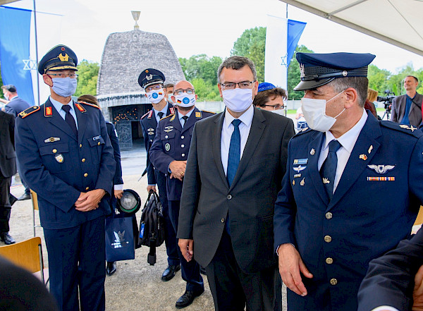 Air Chiefs der israelischen und deutschen Luftwaffe in Dachau und München 18.08.2020