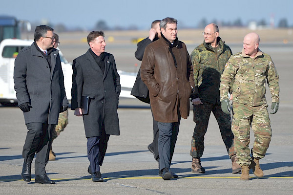 Begrüßung US-Soldaten in Nürnberg 01.03.2022