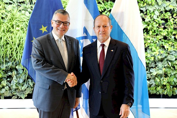 Gespräch mit dem israelischen Wirtschaftsminister Nir Barkat Gespräch mit dem israelischen Wirtschaftsminister Nir Barkat