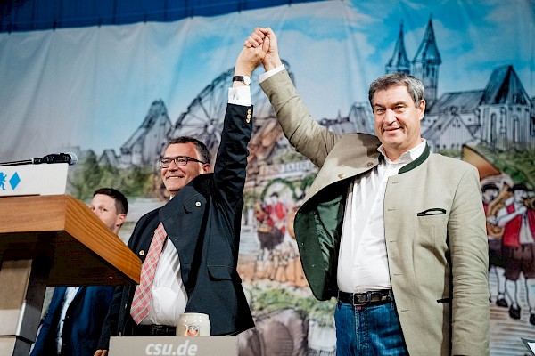 Großkundgebung mit Ministerpräsident Dr. Markus Söder in Moosburg Großkundgebung mit Ministerpräsident Dr. Markus Söder in Moosburg