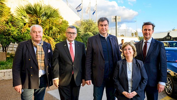 Mit Ministerpräsident Dr. Markus Söder in Israel Mit Ministerpräsident Dr. Markus Söder in Israel