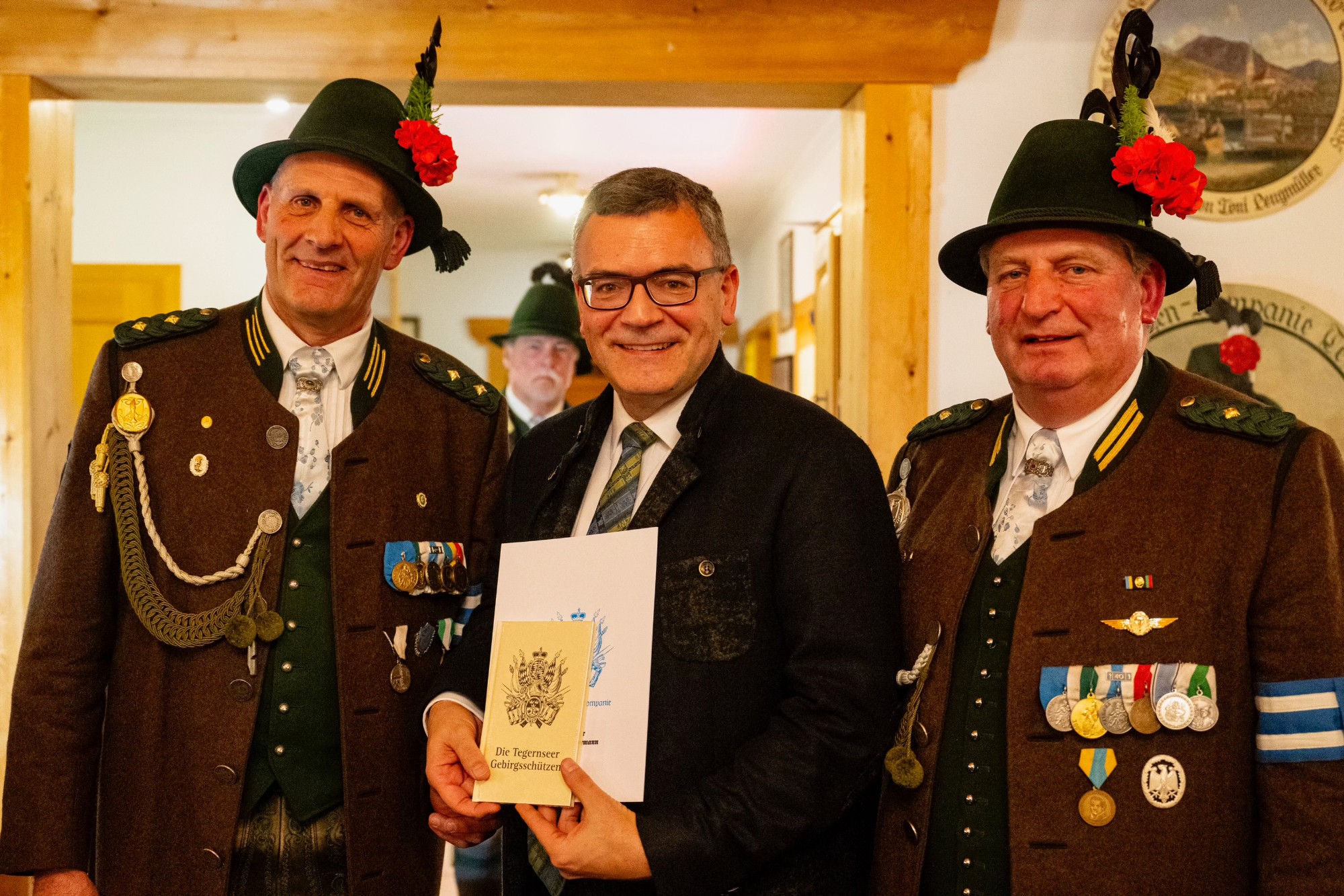 Aufnahme in die Gebirgsschützen-Kompanie Tegernsee