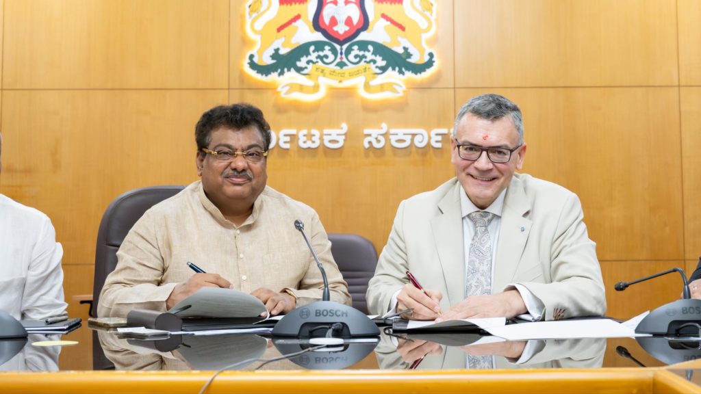 Reise nach Indien - Gespräch mit dem Indistrieminister des Bundesstaats Karnataka
