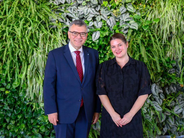 Gespräch mit Norwegens Handelsministerin Cecilie Myrseth
