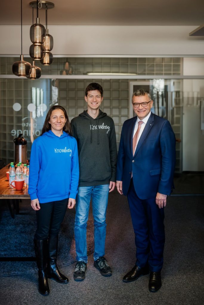 Besuch des Start-ups Knowlestry