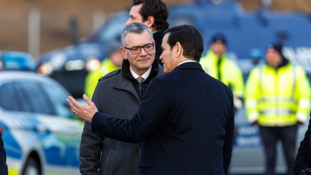 Begrüßung des US-Außenministers Marco Rubio