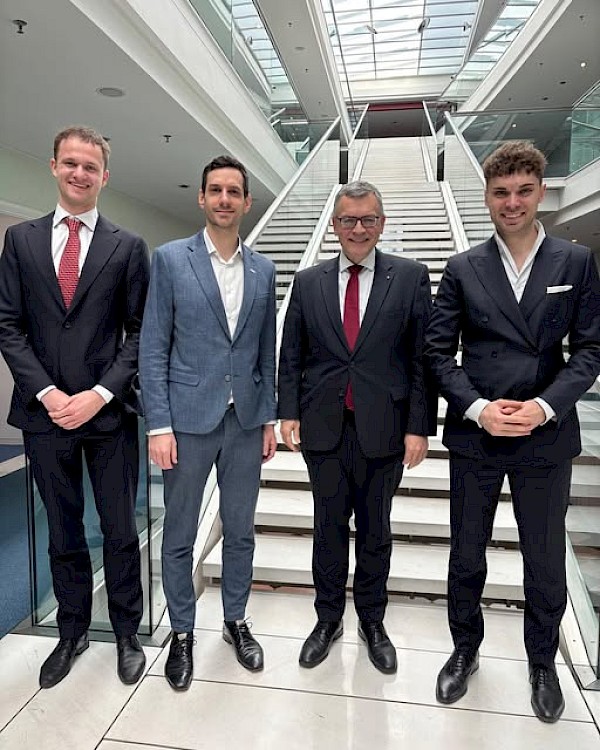 Austausch mit Dr. David Löbl, Maximilian Oligschläger und Benedikt Albertsen, der eRC-System GmbH