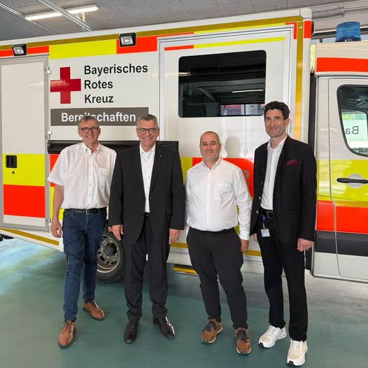 Antrittsbesuch beim neuen BRK-Geschäftsführer in Freising, Alexander Hameder