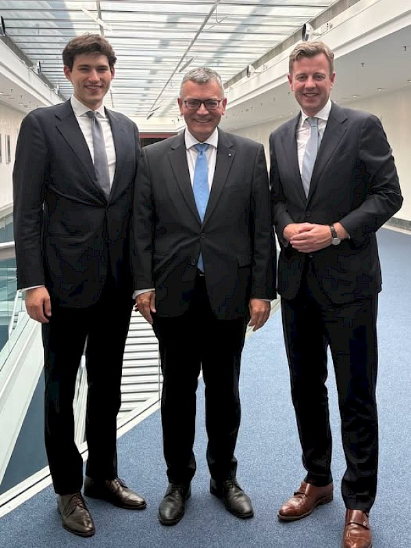 Gespräch mit Landrat Dr. Oliver Bär und Kristan Freiherr von Waldenfels, MdL,