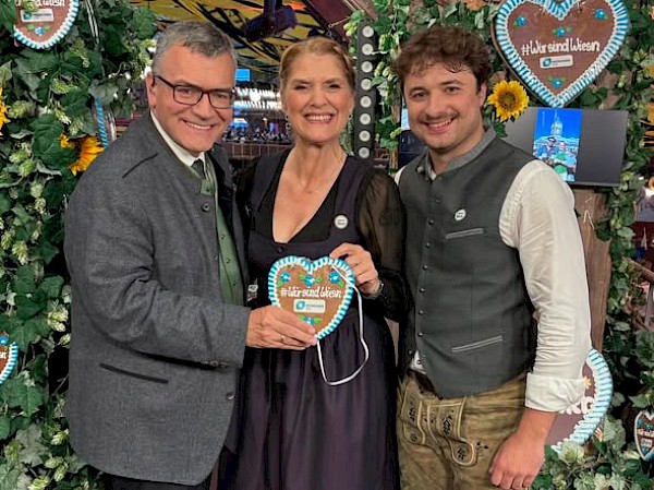 Besuch im Wiesn-Studio von muenchen.tv 2026