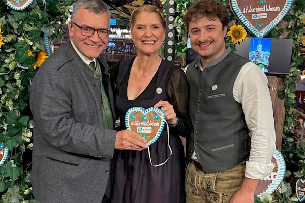 Besuch im Wiesn-Studio von muenchen.tv 2026