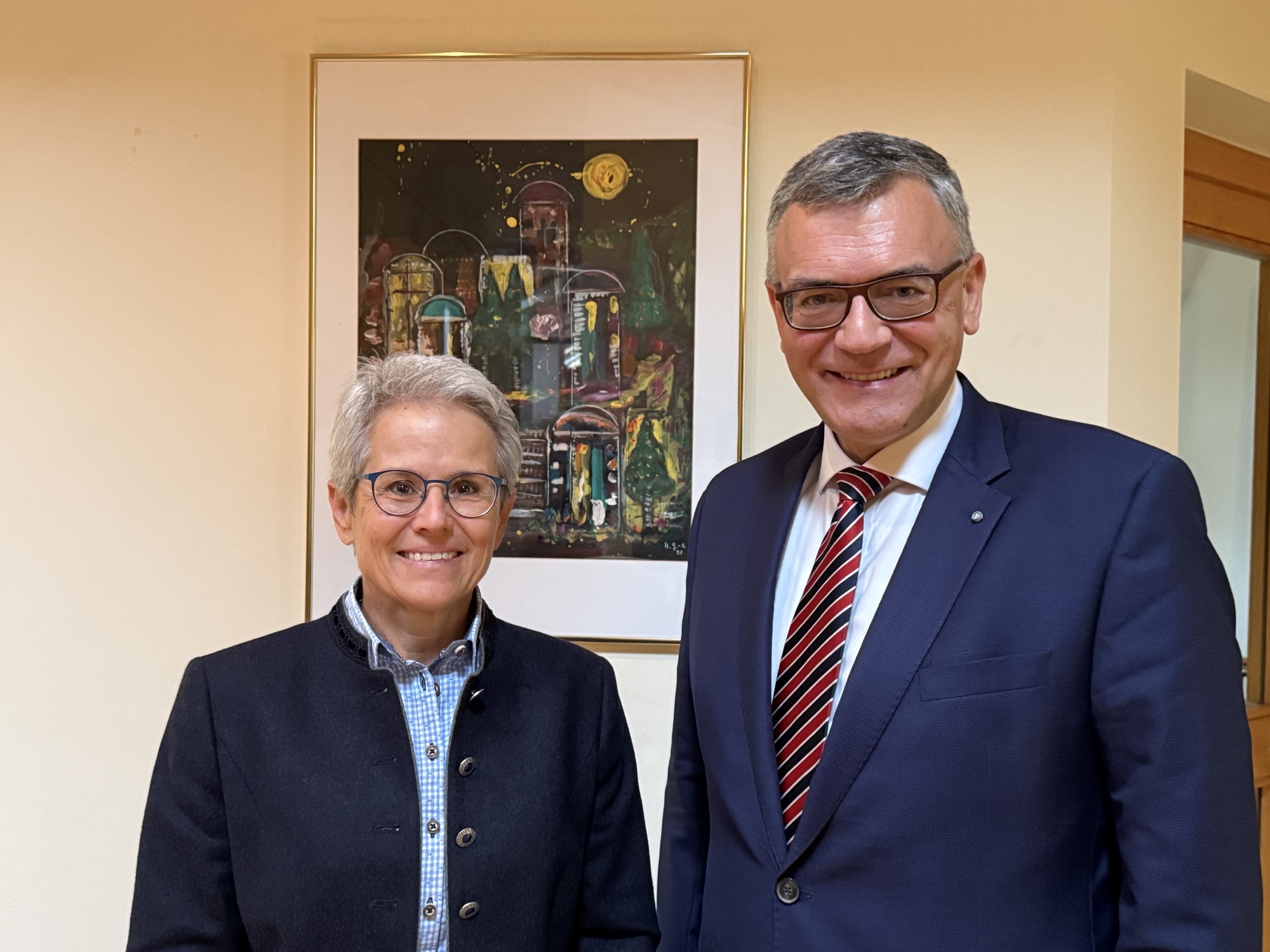 Antrittsbesuch bei Petra Horneber, Bürgermeisterin von Kranzberg